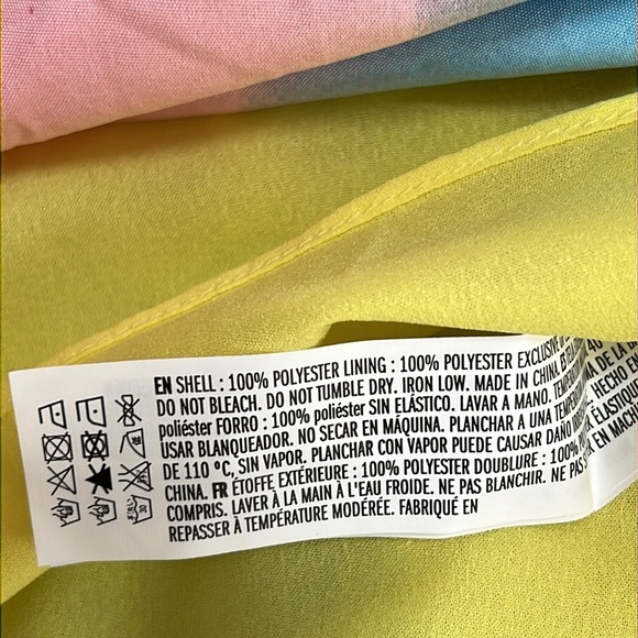 New! Endless Rose medium rainbow ombré stripe maxi dress with fluttery sleeves. - Picture 11 of 11